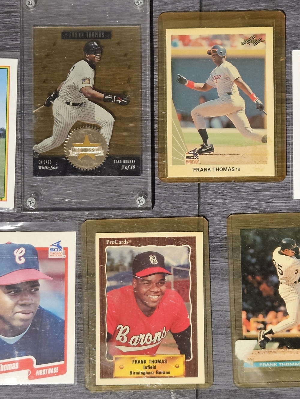 Frank Thomas Baseball Card Collection - 133 Cards Rookies 1990 Leaf